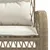 Produktbild 10 för Soffgrupp för trädgård med dynor 4 delar beige konstrotting