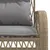 Produktbild 10 för Soffgrupp för trädgård med dynor 4 delar beige konstrotting