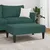 Produktbild 3 för Fotpall mörkgrön 77x55x31 cm sammet