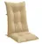 Produktbild 5 för Stolsdynor högt ryggstöd 2 st melerad beige 120x50x7 cm tyg