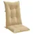 Produktbild 5 för Stolsdynor högt ryggstöd 4 st melerad beige 120x50x7 cm tyg