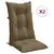 Produktbild 2 för Stolsdynor högt ryggstöd 2 st melerad taupe 120x50x7 cm tyg