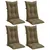 Produktbild 3 för Stolsdynor högt ryggstöd 4 st melerad taupe 120x50x7 cm tyg