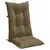 Produktbild 5 för Stolsdynor högt ryggstöd 6 st melerad taupe 120x50x7 cm tyg