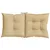 Produktbild 7 för Stolsdynor lågt ryggstöd 2 st melerad beige 100x50x7 cm tyg