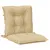 Produktbild 5 för Stolsdynor lågt ryggstöd 6 st melerad beige 100x50x7 cm tyg