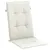 Produktbild 5 för Stolsdynor högt ryggstöd 4 st melerad gräddvit 120x50x4 cm tyg