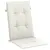 Produktbild 5 för Stolsdynor högt ryggstöd 6 st melerad gräddvit 120x50x4 cm tyg