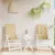 Produktbild 4 för Stolsdynor högt ryggstöd 2 st melerad beige 120x50x4 cm tyg