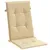 Produktbild 5 för Stolsdynor högt ryggstöd 4 st melerad beige 120x50x4 cm tyg