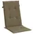 Produktbild 5 för Stolsdynor högt ryggstöd 4 st melerad taupe 120x50x4 cm tyg