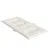 Produktbild 6 för Stolsdynor lågt ryggstöd 4 st melerad gräddvit 100x50x4 cm tyg