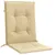 Produktbild 5 för Stolsdynor lågt ryggstöd 6 st melerad beige 100x50x4 cm tyg