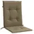 Produktbild 5 för Stolsdynor lågt ryggstöd 2 st melerad taupe 100x50x4 cm tyg