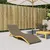 Produktbild 3 för Solsängsdyna melerad taupe 200x50x4 cm tyg