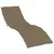 Produktbild 2 för Solsängsdyna melerad taupe 200x70x4 cm tyg