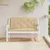 Produktbild 3 för Bänkdyna 2 st melerad beige 120x50x7 cm tyg
