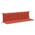 Produktbild 2 för Bänkdyna 2 st melerad röd 200x50x7 cm tyg