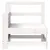 Produktbild 4 för Trädgårdssoffa vit 69x62x70,5 cm massiv furu