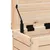 Produktbild 8 för Fotpall för trädgården 62x31,5x52 cm massiv furu