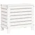 Produktbild 2 för Fotpall för trädgården vit 62x31,5x52 cm massiv furu