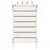 Produktbild 5 för Fotpall för trädgården vit 62x31,5x52 cm massiv furu