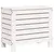 Produktbild 6 för Fotpall för trädgården vit 62x31,5x52 cm massiv furu