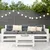Produktbild 3 för Fotpall för trädgården vit 62x30x32 cm massiv furu