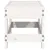 Produktbild 5 för Fotpall för trädgården vit 62x30x32 cm massiv furu