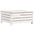 Produktbild 2 för Trädgårdspall vit 62x63,5x32 cm massiv furu
