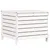 Produktbild 2 för Trädgårdspall vit 62x63,5x53,5 cm massiv furu