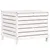 Produktbild 6 för Trädgårdspall vit 62x63,5x53,5 cm massiv furu