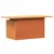 Produktbild 7 för Trädgårdsbord vaxbrun 100x50x75 cm massiv furu