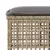 Produktbild 11 för Soffgrupp för trädgård dynor 4 delar beige konstrotting glas