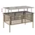 Produktbild 10 för Soffgrupp för trädgård dynor 4 delar beige konstrotting glas