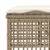Produktbild 11 för Soffgrupp för trädgård dynor 4 delar beige konstrotting glas