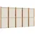 Produktbild 2 för Rumsavdelare 5 paneler ljusgrå 350x180 cm