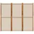 Produktbild 4 för Rumsavdelare 3 paneler taupe 210x180 cm