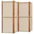 Produktbild 3 för Rumsavdelare 4 paneler taupe 280x180 cm