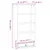 Produktbild 9 för CD-hylla Corona 52x17,5x103 cm massiv furu
