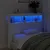 Produktbild 4 för Sänggavel med LED vit 120x17x102 cm