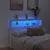 Produktbild 4 för Sänggavel med LED vit 140x17x102 cm