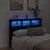 Produktbild 4 för Sänggavel med LED svart 140x17x102 cm