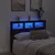 Produktbild 4 för Sänggavel med LED brun ek 140x17x102 cm