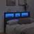 Produktbild 4 för Sänggavel med LED svart 160x17x102 cm