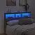 Produktbild 4 för Sänggavel med LED sonoma-ek 160x17x102 cm