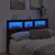 Produktbild 4 för Sänggavel med LED brun ek 160x17x102 cm