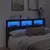 Produktbild 4 för Sänggavel med LED svart 180x17x102 cm
