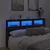 Produktbild 4 för Sänggavel med LED brun ek 180x17x102 cm