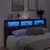 Produktbild 4 för Sänggavel med LED brun ek 200x17x102 cm